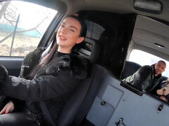 Cockhungry taxi driver bae joins 3some with client couple