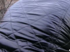 Euro Blonde Bangs Outdoors