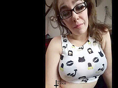 Braunhaarige, Weibliche domination, Brille, Erniedrigung