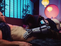 Anál, Kuřba, Brunetka, Sperma v puse, Stříkání spermatu, Dávení penisem, Na pejska, Přírodní prsa