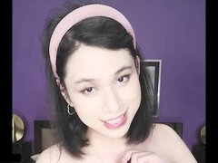 Cute ladyboy DaniTheCutie gets herself all slicked up in this fun JOI