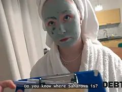 Debt4k. natural-titted russian attempted to escape debt collector but he fucked her in assfuck and vulva in