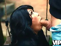 Ázsiai, Szépség, Gesztenyebarna, Kugár, Pár, Óriási, Visítozás, Harisnya