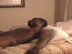 Island thug enjoys some solo action with a huge black cock