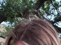 Stor stjärt, Stora tuttar, Blondin, Hemmagjord, Utomhus, Pov, Offentlig