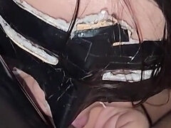 아마추어, 큰 엉덩이, 오랄섹스, 입에 사정, 멕시코인