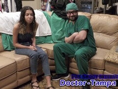 Ameriški, Bdsm, V ozadju, Notranji izliv, Doktor, Prstni, Rokavice, Orgazem