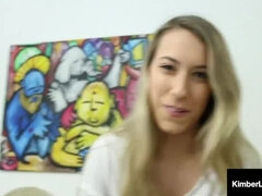 Rubia, Mamada, Polla, Hd, Pov, Medias largas, Tetas, Voyeur