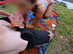 Amatør, Strand, Kukk suging, Par, Hardcore, Latina, Synsvinkel, Offentlig