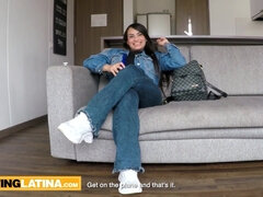 Entrevista, Tetas grandes, Morena, Tetona, Gordita, Garganta profunda, Polla, Sexo duro