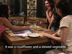 Stellung 69, Freundin, Jeans, Lesbisch, Lecken, Party, Muschi, Titten