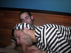 Amateur bareback moments for inmates Fabien Roley & Tony Cisser