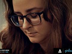 GIRLSWAY - Unsatisfied Brunette Fantasizes Having A Romantic Scissoring Fuck With Busty Angela White: Porn