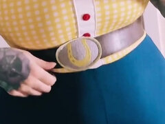 아마추어, 엉덩이, 무대 뒤에서, 큰 엉덩이, 머리카락이 많은, 밀프, 보지, 혼자