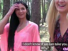 Amatéři, Evropské, Lesbické, Venku