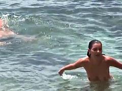 Lieveling, Pijpbeurt, Bruinharig, Sperma in gezicht, Duits, Hardcore, Buiten