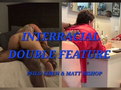 PAWG MILF Interracial Double Feature - Real Couple Two Scenes Two Creampies