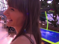 Amatőr, Fürdőszoba, Gesztenyebarna, Nagylány, Filigrán alkatú, Pirszing, Nuni, Leborotvált