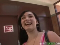 POVLife Sexy Small tits teen Mandy Sky POV blowjob hardcore sex