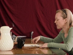 Waitress Delivers Secret Passion in TransAngels Steamy Kitchen Affair