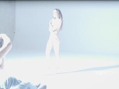 Brunetta, Carina, Capezzoli, Piercing, Rasata, Tatuaggi, Ragazza, Tette