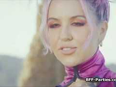 18, Blondine, Pik sutte, Gruppe, Hårdt, Fest, Fisse, Teenager