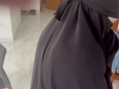 Hijab, banged, beginning