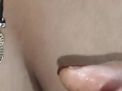 Enthousiasteling, Grote kont, Pijpbeurt, Bruinharig, Sperma shot