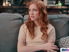 Redheads nipples pulled by dominant milf