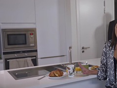 素人, アナル, 黒人, フェラチオ, 茶髪の, 黒人, 剃毛, オッパイの