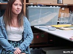 Grosser schwanz, Braunhaarige, Hd, Interrassisch, Büro, Muschi, Realität, Schlaffe titten