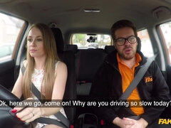 Fake Driving School - Sticky Facial Climax Ends Lesson 1 - Ryan Ryder