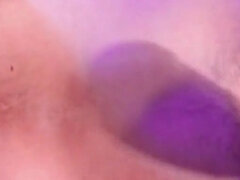 Passionate, intense masturbation with slow motion cumshot