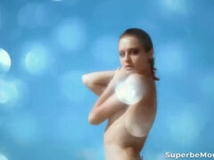 Ao ar livre cartaz de rua outdoor, Baixinhoa, Pornô leve, Solo chão, Adolescente, Tetas