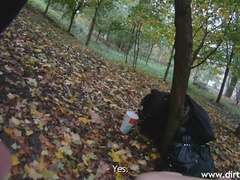 Mamada, Morena, Pajear, Al aire libre, Pov, Público, Adolescente