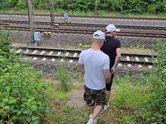 Couldn’t Wait to Fuck My Gay Boy Bareback by the Railroad