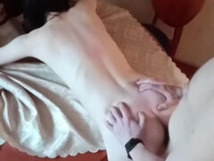 Минет, Брюнетки, Сперма во рту, Фетиш, От первого лица, Киски, Молоденькие, Сиськи