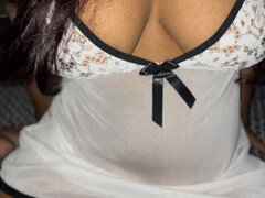 Amateur, Belle grosse femme bgf, Gros cul, Sucer une bite, Indienne