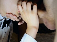 Iso kulli, Suihinotto, Spermaa suussa, Eurooppalainen, Naamallinen, Kotitekoinen