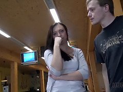 Ornella Morgen humiliates her cuckold husband with her amazing blowjob skills in POV