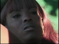 Noire, Doigter, Lesbienne, De plein air, Chatte