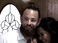 Horny husband can’t wait to fuck his wife’s new friend