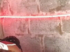 18, Afrykański, Amatorka, Czarny, Para, Słodka, Nagi, Jazda konna