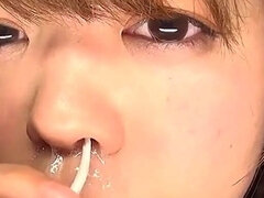 Amateur Japanese Girl Hina Nakano Sneezes Nonstop, Dripping Thick Snot That Swells Into Balloons. the Disgust Is Real.