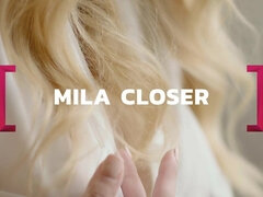 Watch Mila Azul's steamy solo play with her huge tits