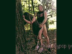 Older Guy Fucks Young Blonde in the Woods