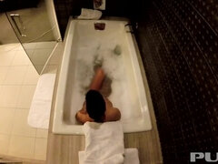 茶髪の, 女, Hd, シャワー, 一人, タトゥー