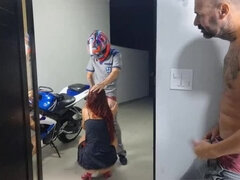 Naughty Redhead Wife Fucks Delivery Boy in 4K - Hot Cheating Cuckold Action!