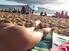 Leie, Strand, Braunhaarige, Hd, Pov, Rasiert