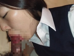 Leie, Asiatisch, Blasen, Süss, Japanische massage, Höschen, Uniform, Vibrator